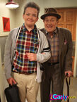 Gibby's grandfather coming to give Spencer a haircut.