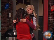 Carly hugging Sam upon seeing her