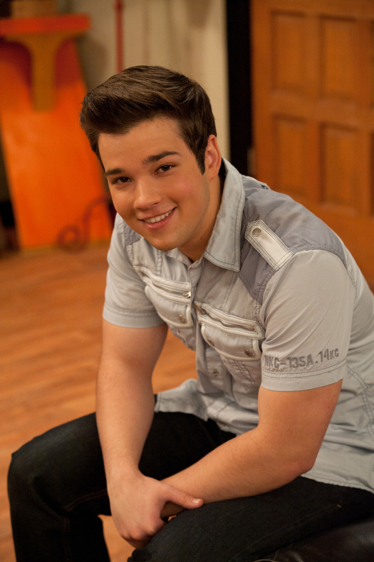 Nathan Kress Flexing Muscles 5337