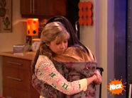 Sam's expression while hugging Carly goodbye