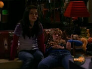 Despite waking up and the space to her right, Carly shifts closer to Sam instead