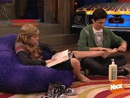 "I already paid the kid so he had to do something" is Sam's explanation to Carly