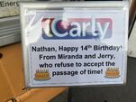 Nathan's birthday message
