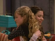 Carly and Sam apologize and then hug, making up