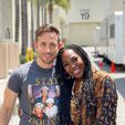 Danny Fernandez and Laci Mosley at Paramount Studios