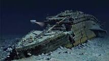 The wreckage of the real ship