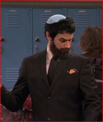 "Oy!" Sam shoots Rabbi Goldman, because Gibby thought he was Spencer in a beard!!