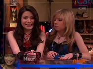 Sam not pleased... "I've gone on dates with guys less cute than that turtle" and Carly says, "She has!"