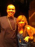 Another fan photo with Jennette on-set