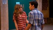 Seddie in an awkward moment after kissing