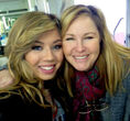 Jennette and her on-set sylist