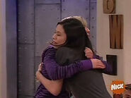 Carly and Sam hug when David Archuleta wins America Sings