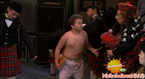 Gibby, dressed like...well...Gibby, appears in Sam's dream!