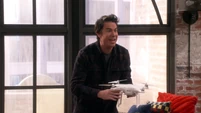 Spencer holding a drone