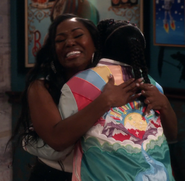 Harper hugs Millicent after she "saves" her