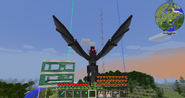 A player riding a grey Fire Dragon