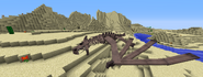 Fire Dragon skeletons like these spawn naturally in deserts, and are a good source of dragon bone