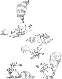 ice age scrat coloring pages