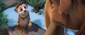Louis staring at Peaches admiringly