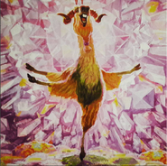 Ice Age Shangri Llama Painting