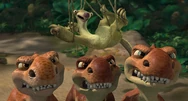 Baby Dinos Protecting Sid From Their Mother