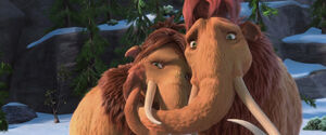 ice age 4 manny and peaches