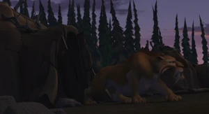 Diego leaves the tent.