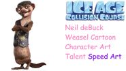 Speed Art Ice Age Collision Course Neil deBuck Weasel Cartoon Character Art Talent