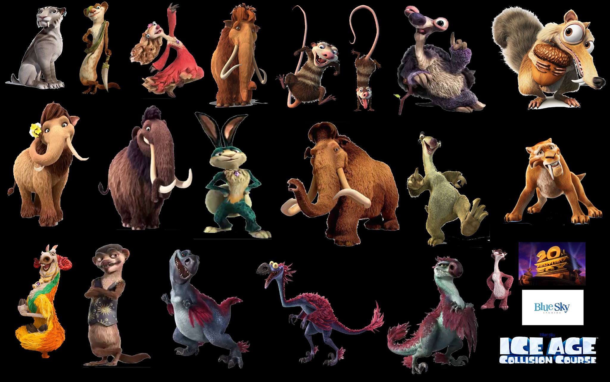 Ледниковый период 4 в хорошем. Ice age collision course characters. Герои из ледникового периода 4. Ледниковый период 4 персонажи. Персонажи из ледникового периода 5.