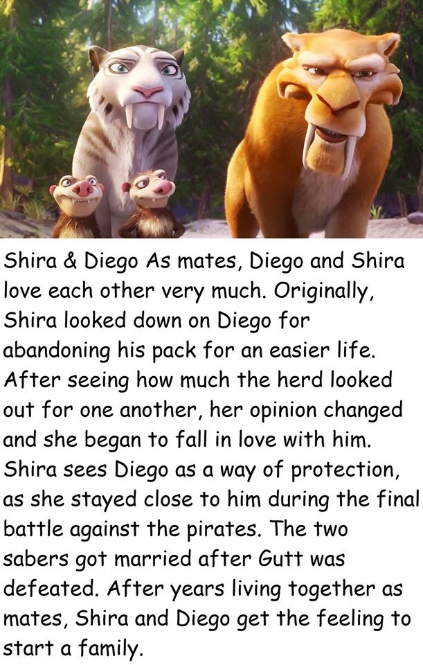 ice age continental drift diego and shira fanfiction