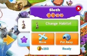 This tab appears when you can start leveling up a family