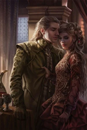 Jaime Lannister and Cersei, by Magali Villeneuve