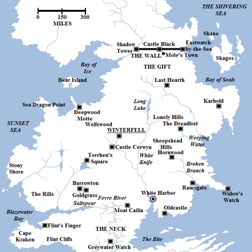 Got Map Of The North The North | A Song Of Ice And Fire Wiki | Fandom