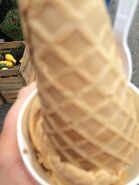 Jimmy ice cream pumpkin pie ice cream with a cone