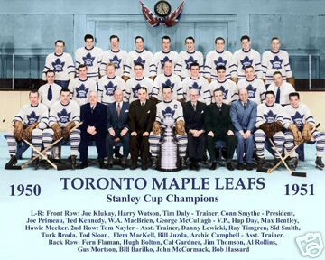 Toronto Maple Leafs 1949 Stanley Cup Champions