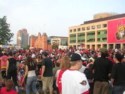 Ottawa City Hall before game three of the Stanley Cup Finals