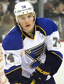 Oshie with the Blues in 2014.