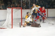 An injury to Eddie Johnston resulted in Bernie Parent playing the majority of the Bruins games in the 1965-66 season.