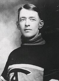 Georges Vézina circa 1922–24. He would lead the Canadiens to their first two Stanley Cup championships.
