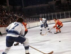 PF6 Original Photo ANDRE HINSE 1973-77 HOUSTON AEROS WHA ICE HOCKEY LEFT  WING