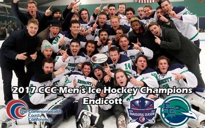 2017 CCC Men's Ice Hockey Champions Endicott Gulls