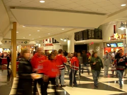 One of the main concourses inside the RBC Center.