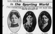 1909 Nelson BC hockey team newsarticle