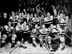 Montreal Royals celebrate win