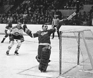 Roger Crozier in the 1966 Stanley Cup Finals.