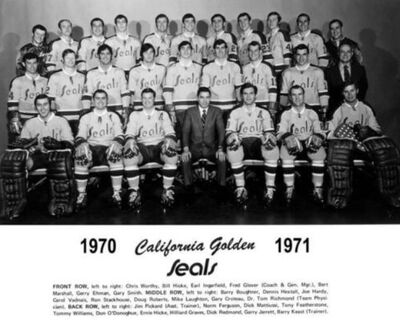 74-75 California Seals with Hockey Blast [tabletopsports 27107.1]