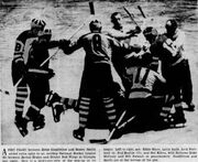 1936-Dec20-Bruins-Wings fight