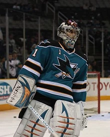 Greiss with the Sharks in 2009.