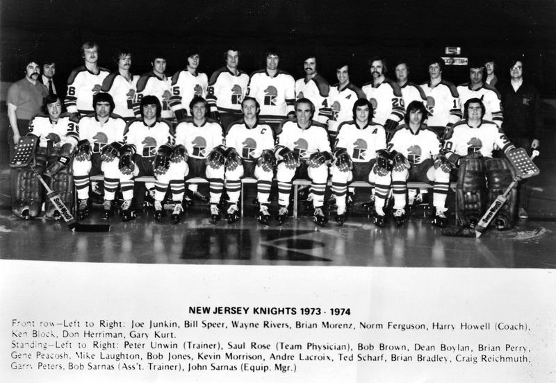 1972-73 Claude Chartre WHA New York Raiders & 1973-74 Jersey Knights Game  Worn Jersey - Inaugural Season