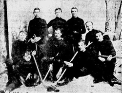 Jenkins, at right in the middle row, with the 1883–84 .